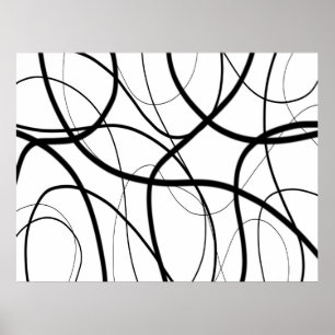 Poster Expressão em Preto e Branco