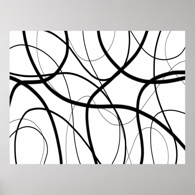 Poster Expressão em Preto e Branco (Frente)