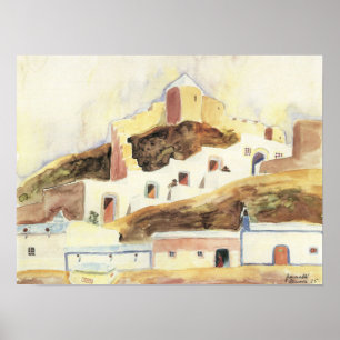 Poster Expressionism do vintage, Almeria por Walter