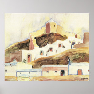 Poster Expressionism do vintage, Almeria por Walter