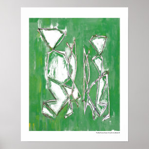 Poster Expressionismo Moderno Colorido Arte de Casal Geom
