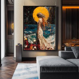 Poster Expressionista O Nascimento de Vênus - Negrito Rei