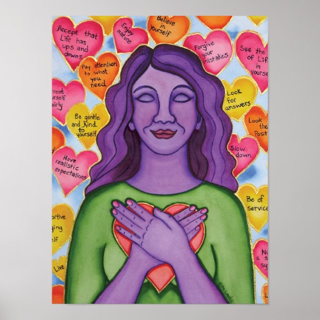 Pôster Expressões de amor próprio (Frente)