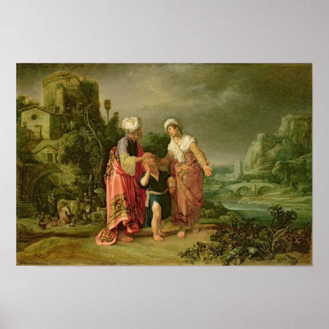 Pôster Expulsão de Hagar, 1612 (Frente)