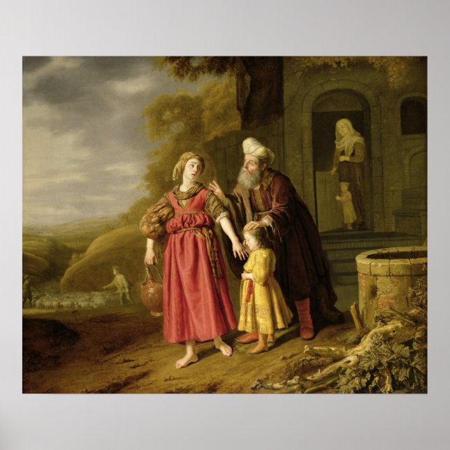 Poster Expulsão de Hagar e Ishmael, c.1644 (Frente)