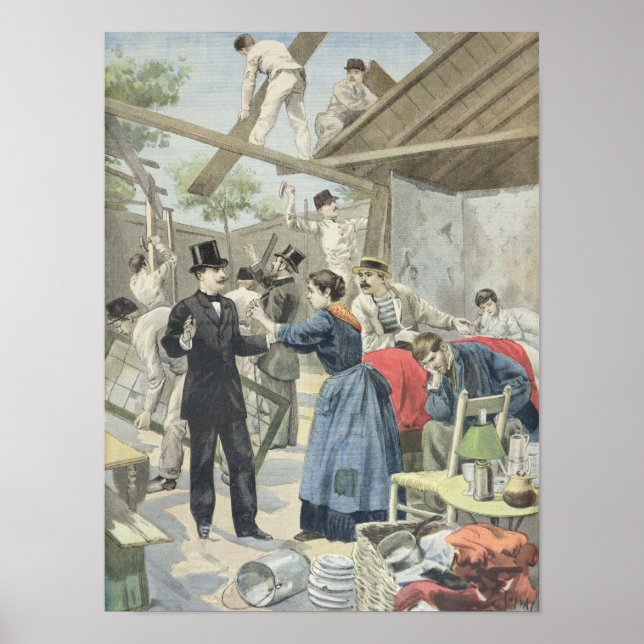 Poster Expulsão de pobres das favelas (Frente)