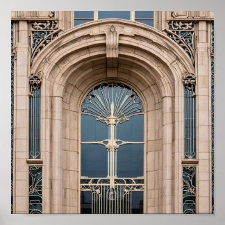 Poster Exterior da porta de construção