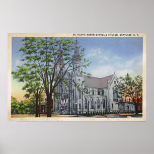 Poster Exterior View of St. Mary's Church