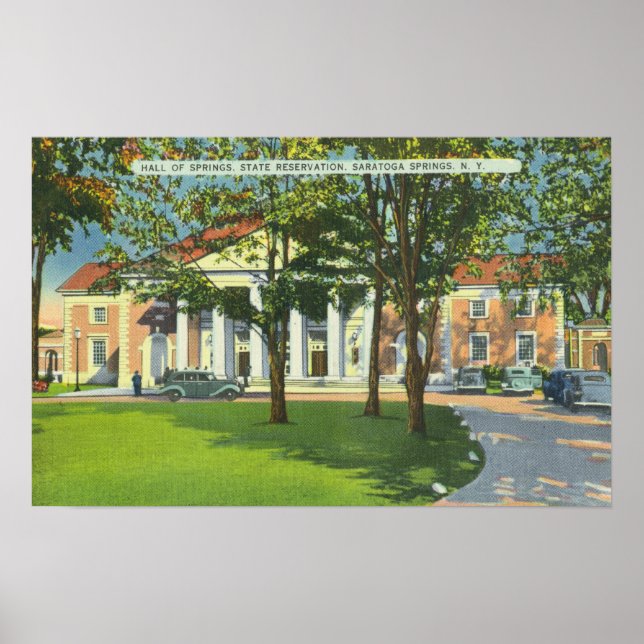 Poster Exterior View of the Hall of Springs (Frente)