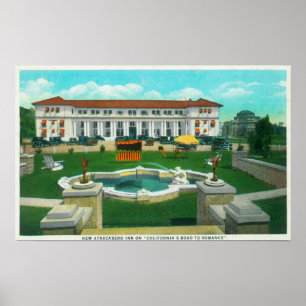Poster Exterior View of the New Atascadero Inn Bungalow