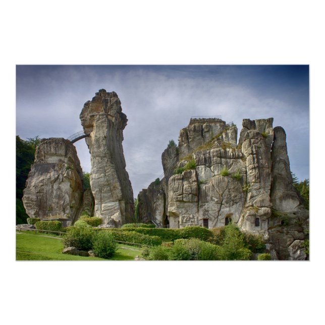 Pôster Externsteine Teutoburg Forest Alemanha (Frente)