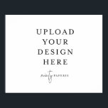 poster Extra Grande de 40" x 50" - Paisagem<br><div class="desc">Personalize o seu cartão em Templett. Depois de terminar de editar,  faça o download do arquivo no formato JPG (não se esqueça de ativar a opção de sangria). Carregue seu design clicando no botão azul "Personalizar".</div>