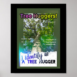 Poster Extraordinário de Huggers de Árvore. Cobrir Zine