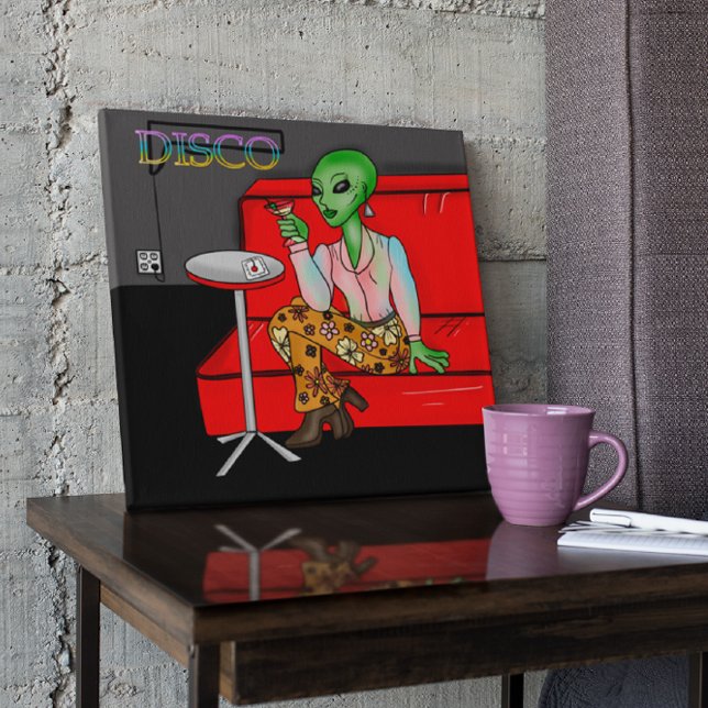 Poster Extraterrestre Retro de 1970 em Disco Lounge (Criador carregado)