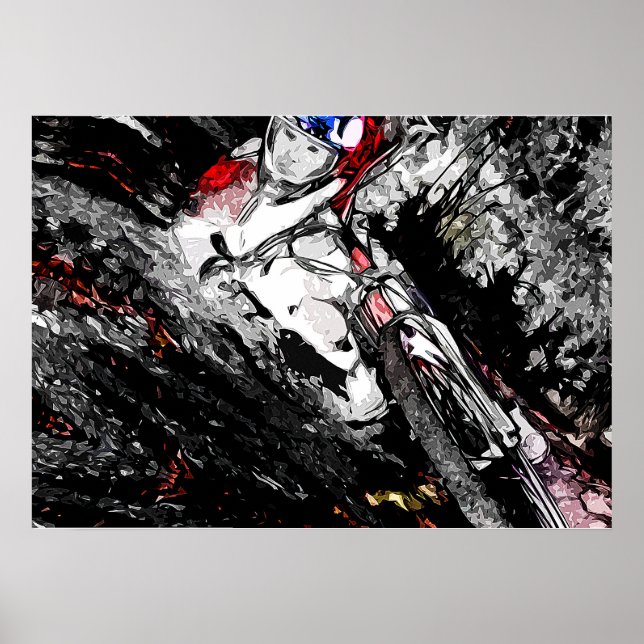 Poster Extreme BMX Rider - Corrida de Bike Montanha (Frente)