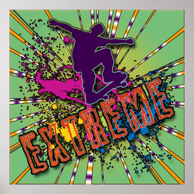 POSTER EXTREME SKATEBOARDING (Frente)