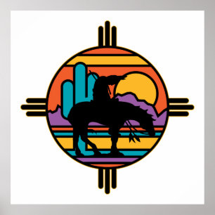 Pôster Extremidade do indiano do nativo americano da fuga