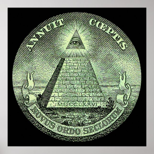 Poster Eye of Providence America Mystic Dollar Bill M (Frente)
