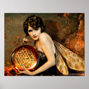 Poster Eyed obscuridade de Fae da abelha