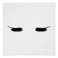 Eyelashes Moderno Poster de Quic