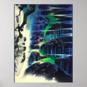 Poster Eyvind Earle - Um Sonho Vagabundo - 1995; Estados
