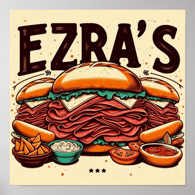 Poster Ezra's Deli (Frente)