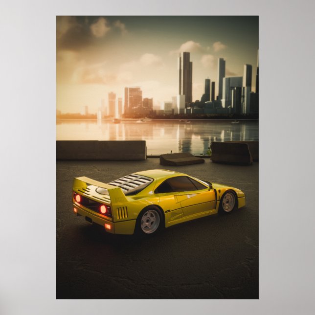Poster F40 na cidade: Poder Bruto e Beleza (Frente)