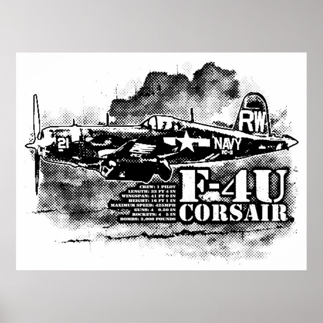 POSTER F4U CORSAIR (Frente)