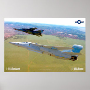 Poster F-111A AARDVARK e EF-111A RAVEN