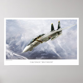 POSTER F-14A TOMCAT VF-84 JOLLY ROGERS