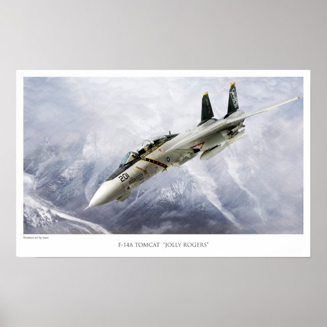 POSTER F-14A TOMCAT VF-84 JOLLY ROGERS (Frente)