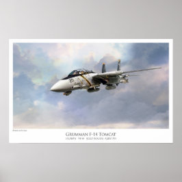 POSTER F-14A TOMCAT VF-84 JOLLY ROGERS