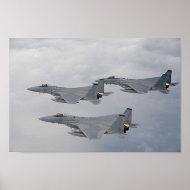Poster F-15 Aeronaves de Strike Eagle (Frente)
