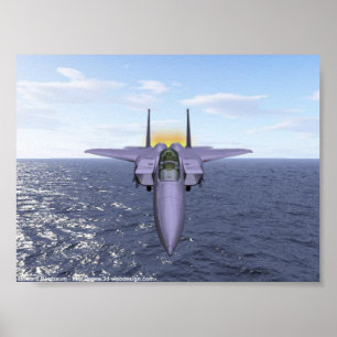Poster F-15 voa sobre o Pacífico