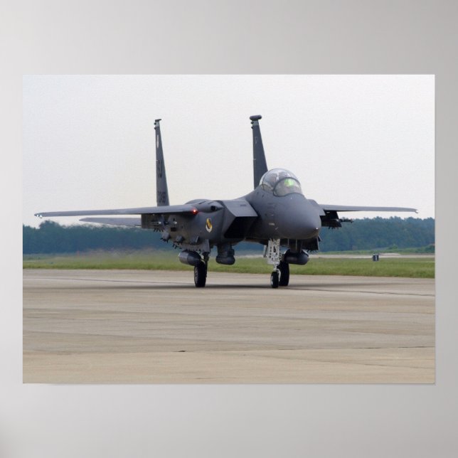Pôster F-15E de Seymour Johnson AFB em Shaw AFB, SC. (Frente)