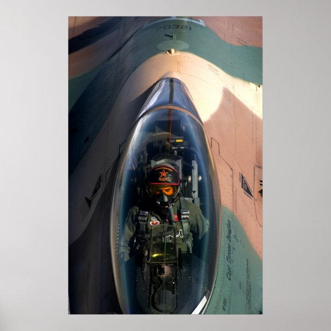 Poster F-16 Combate a aeronaves Falcão (Frente)