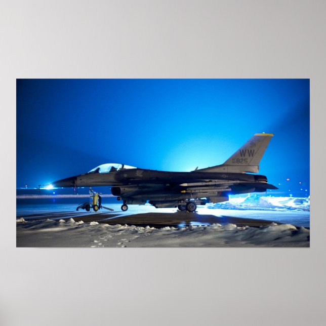 Poster F-16 Combate a aeronaves Falcão (Frente)