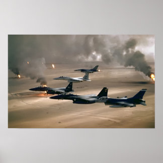 Poster F-16 Falcões e Águias F-15