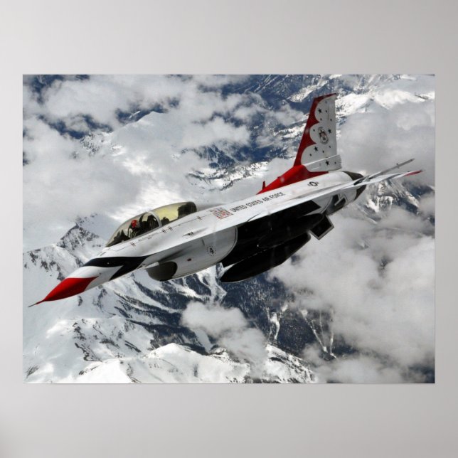 Poster F-16 Luta contra o Falcão Thunderbird (Frente)