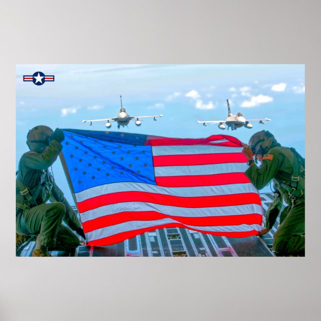 POSTER F-16C FALCÃO DE COMBATE (Frente)