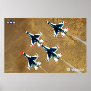 POSTER F-16C FALCÃO DE LUTA