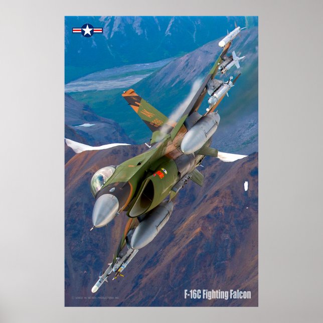 POSTER F-16C FALCÃO DE LUTA (Frente)