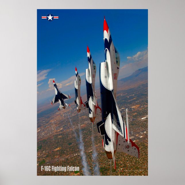 POSTER F-16C FALCÃO DE LUTA (Frente)
