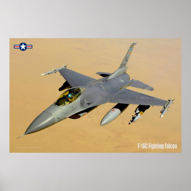 POSTER F-16C FALCÃO DE LUTA (Frente)