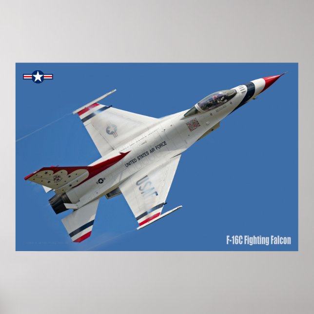 POSTER F-16C FALCÃO DE LUTA (Frente)