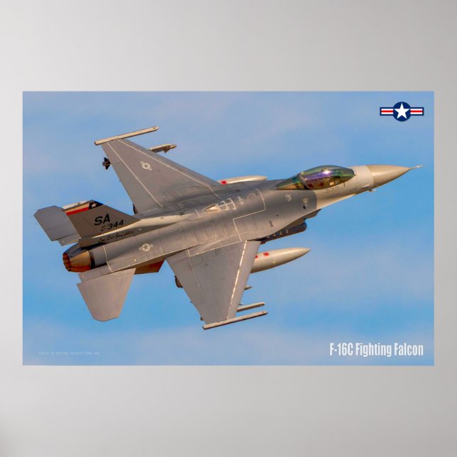 POSTER F-16C FALCÃO DE LUTA (Frente)