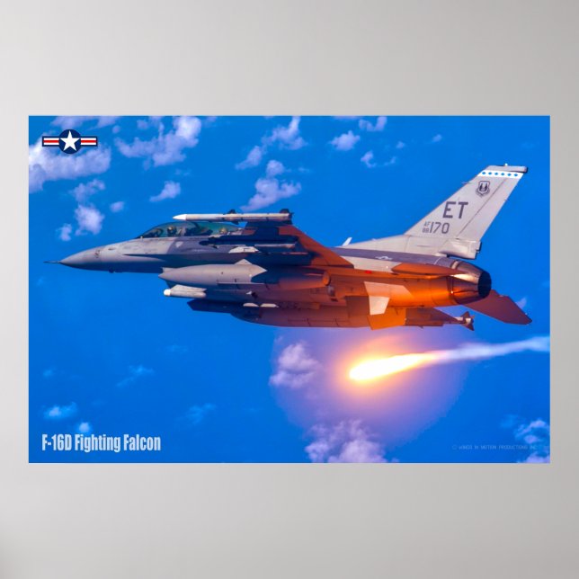 POSTER F-16D FALCÃO DE LUTA (Frente)