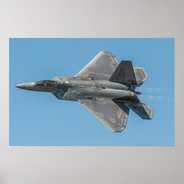 Poster F-22 Aeronaves Raptores (Frente)