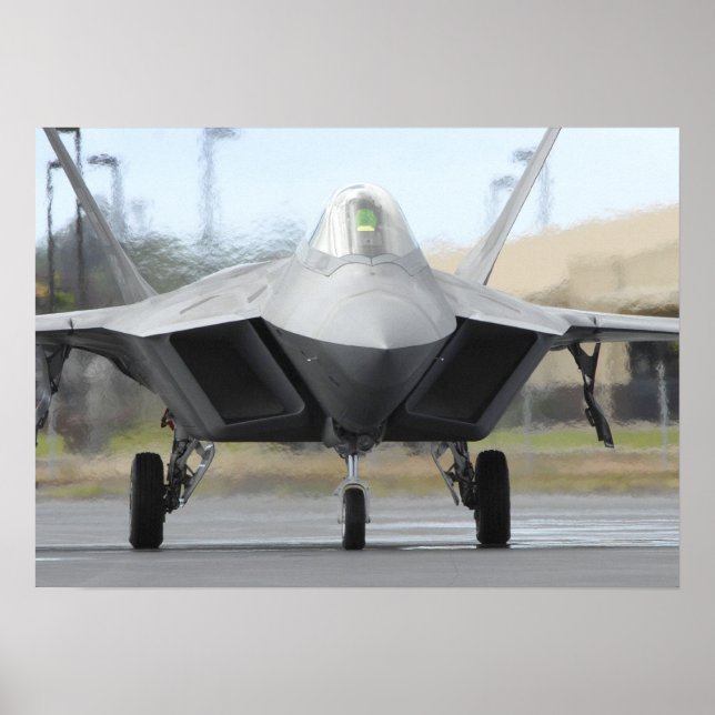 Poster F-22 Aeronaves Raptores (Frente)