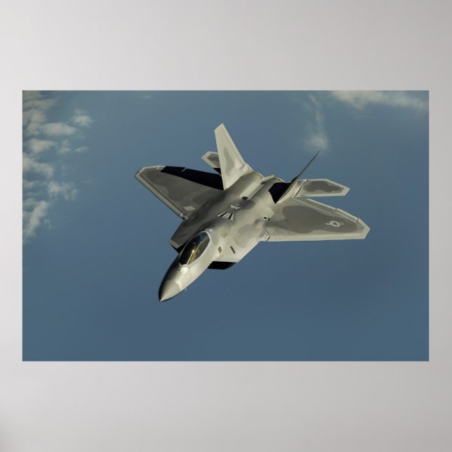 Poster F-22 Jato de Combatente do Raptor (Frente)